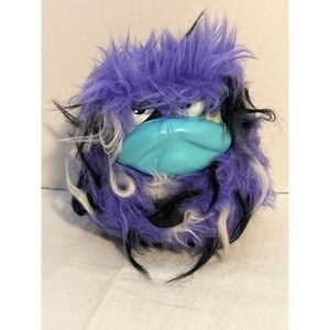 Grumblees‎ Purple Black White Shaggy Monster Plush Toy Cute
